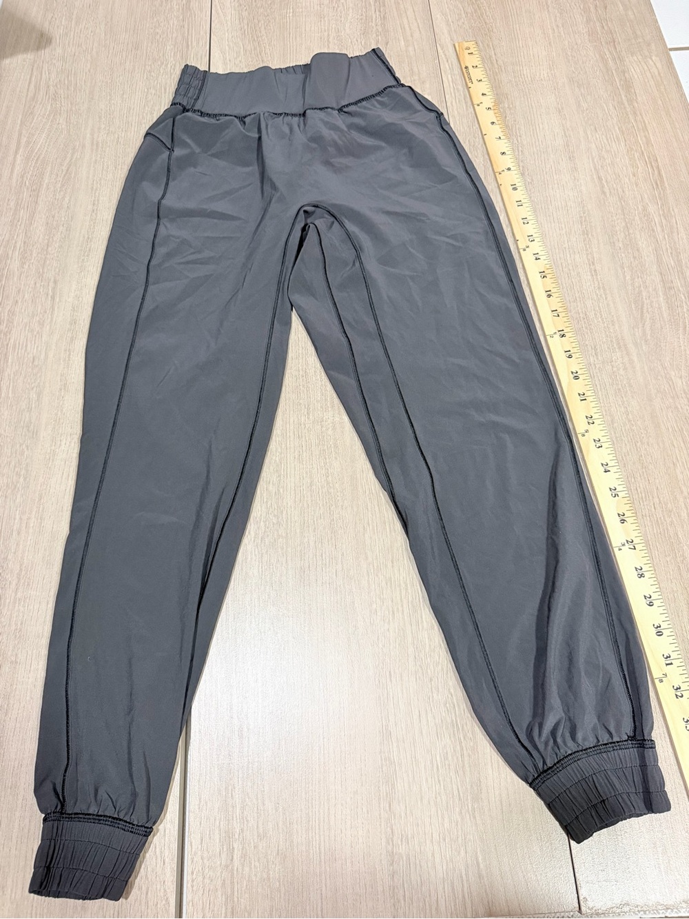 lululemon athletica Women's Charcoal Gray Jogger Jumpsuit Bottoms